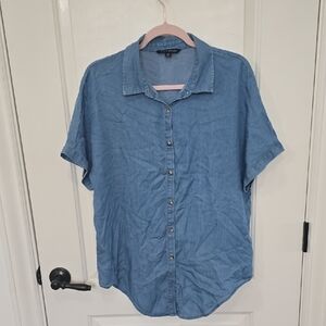 Zac & Rachel Light Blue Casual Blouse